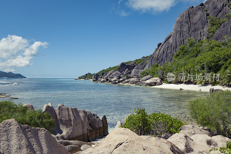 Anse Source d'Argent，拉迪格岛，塞舌尔